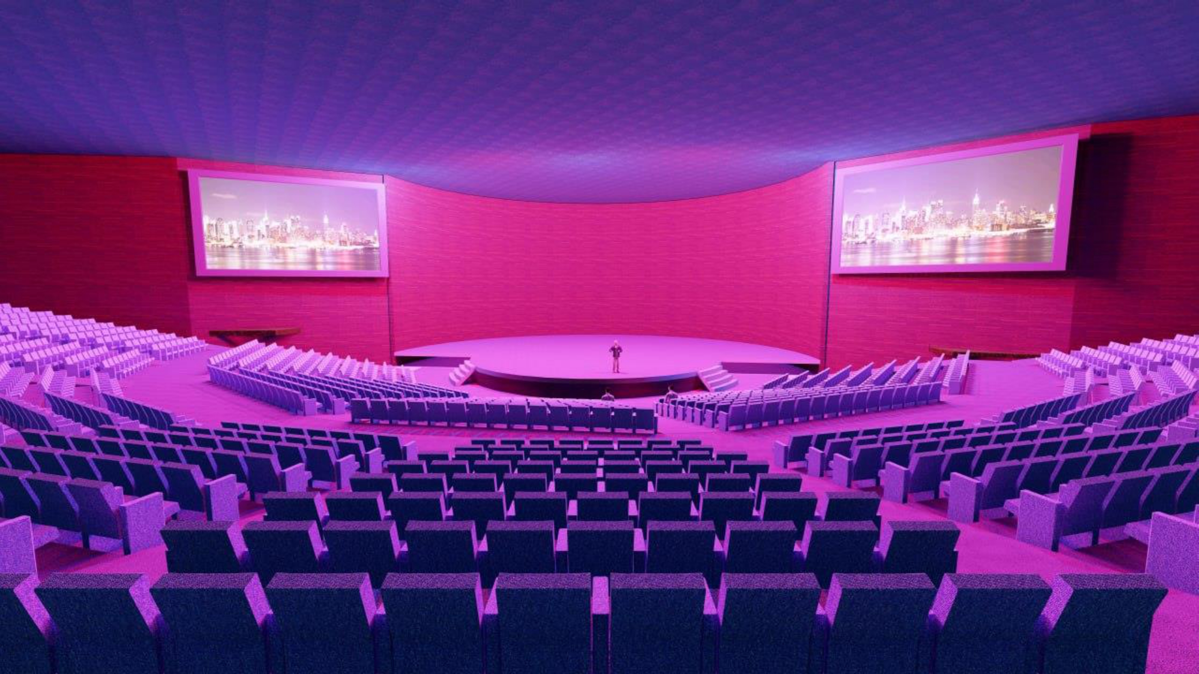 Render exterior del nuevo templo